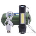 Usb retractable mini emergency flashlight